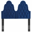 Modway Augustine Tufted Performance Velvet Twin Headboard in Navy