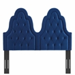 Modway Augustine Tufted Performance Velvet Twin Headboard in Navy