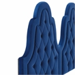 Modway Augustine Tufted Performance Velvet Twin Headboard in Navy