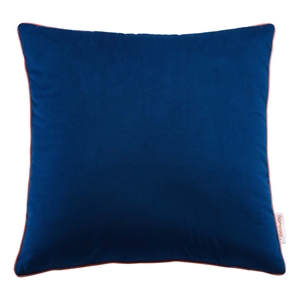 Modway Accentuate 18&quot Square Performance Velvet Throw Pillow in Navy Blossom