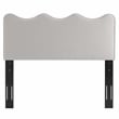 Modway Athena Performance Velvet King/California King Headboard in Light Gray