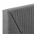 Modway Dakota 3-Piece Wood and Polyester Fabric Upholstered Bedroom Set in Blue