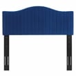 Modway Brielle Channel Tufted Performance Velvet Full/Queen Headboard in Navy
