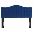 Modway Brielle Channel Tufted Performance Velvet Full/Queen Headboard in Navy