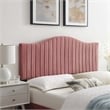Modway Brielle Channel Tufted Velvet King/California King Headboard - Dusty Rose