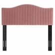Modway Brielle Channel Tufted Velvet King/California King Headboard - Dusty Rose
