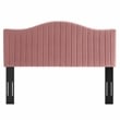 Modway Brielle Channel Tufted Velvet King/California King Headboard - Dusty Rose