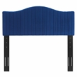 Modway Brielle Channel Tufted Velvet King/California King Headboard in Navy