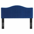 Modway Brielle Channel Tufted Velvet King/California King Headboard in Navy