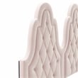 Modway Augustine Tufted Performance Velvet Twin Headboard in Pink
