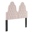 Modway Augustine Tufted Performance Velvet Twin Headboard in Pink