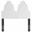 Modway Augustine Tufted Performance Velvet Twin Headboard in White