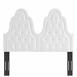 Modway Augustine Tufted Performance Velvet Twin Headboard in White