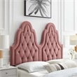 Modway Augustine Performance Velvet King/California King Headboard in Dusty Rose