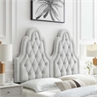 Modway Augustine Performance Velvet King/California King Headboard in Light Gray
