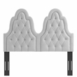 Modway Augustine Performance Velvet King/California King Headboard in Light Gray
