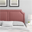 Modway Cynthia Performance Velvet King/California King Headboard in Dusty Rose