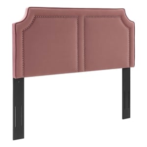 Modway Cynthia Performance Velvet King/California King Headboard in Dusty Rose