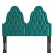 Modway Augustine Performance Velvet King/California King Headboard in Teal