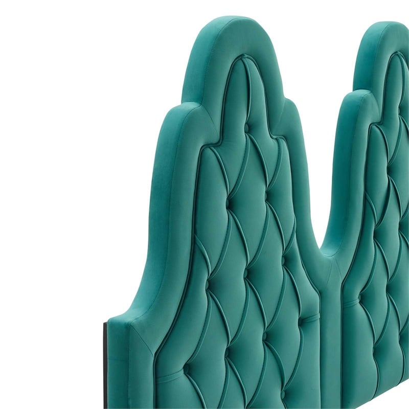 Modway Augustine Performance Velvet King/California King Headboard in Teal