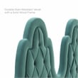 Modway Augustine Performance Velvet King/California King Headboard in Teal