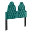 Modway Augustine Performance Velvet King/California King Headboard in Teal
