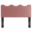 Modway Athena Modern Performance Velvet Twin Headboard in Dusty Rose