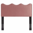 Modway Athena Modern Performance Velvet Twin Headboard in Dusty Rose