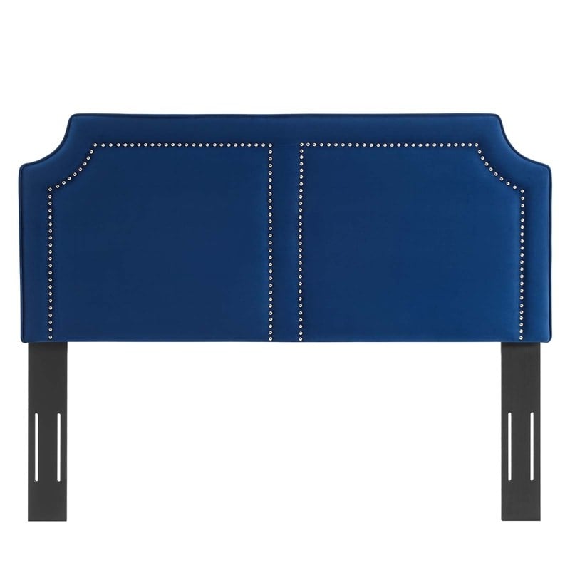 Modway Cynthia Modern Performance Velvet King/California King Headboard in Navy