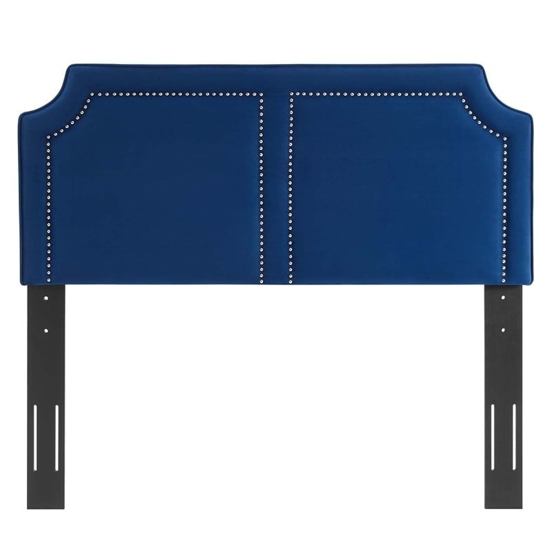 Modway Cynthia Modern Performance Velvet King/California King Headboard in Navy
