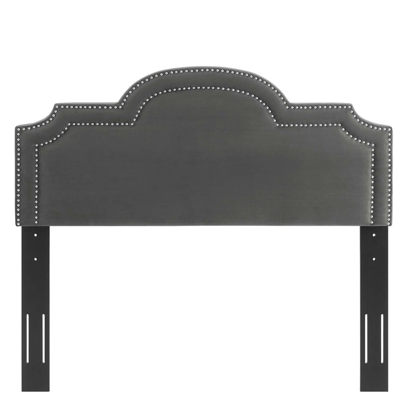 Modway Belinda Performance Velvet King/California King Headboard in Charcoal