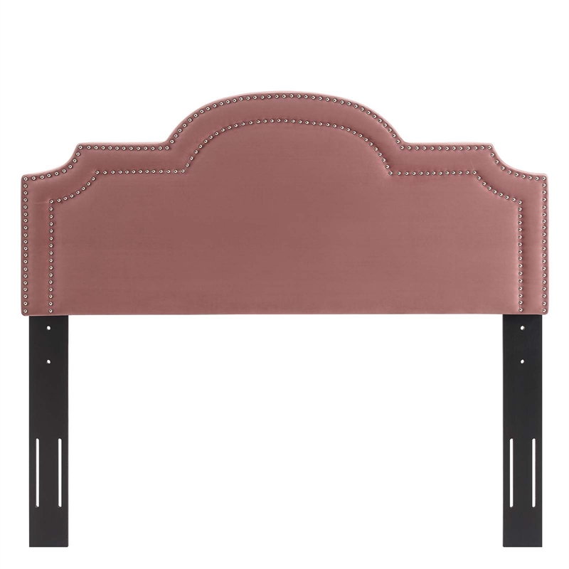 Modway Belinda Performance Velvet King/California King Headboard in Dusty Rose