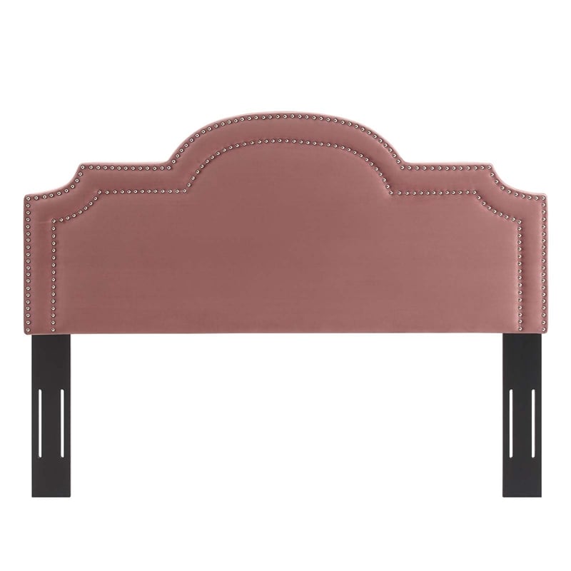 Modway Belinda Performance Velvet King/California King Headboard in Dusty Rose