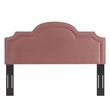 Modway Belinda Performance Velvet King/California King Headboard in Dusty Rose