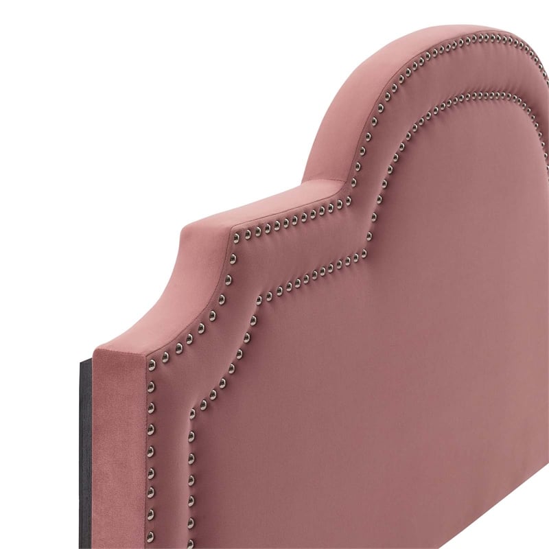 Modway Belinda Performance Velvet King/California King Headboard in Dusty Rose