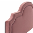 Modway Belinda Performance Velvet King/California King Headboard in Dusty Rose