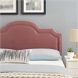 Modway Belinda Performance Velvet King/California King Headboard in Dusty Rose