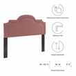 Modway Belinda Performance Velvet King/California King Headboard in Dusty Rose