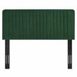 Modway Milenna Channel Tufted Performance Velvet Full/Queen Headboard in Emerald