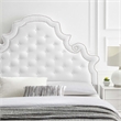 Modway Diana Tufted Performance Velvet Twin Headboard in White