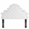 Modway Diana Tufted Performance Velvet Twin Headboard in White