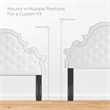 Modway Diana Tufted Performance Velvet Twin Headboard in White