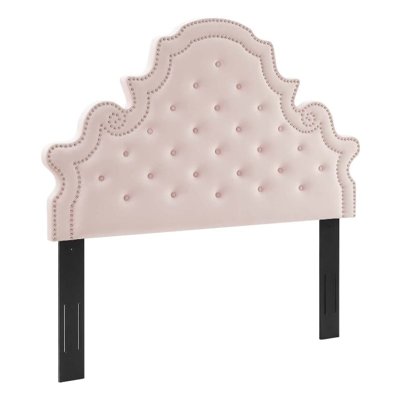 Modway Diana Tufted Performance Velvet Full/Queen Headboard in Pink