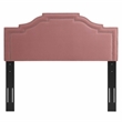Modway Lucia King/California King Performance Velvet Headboard in Dusty Rose