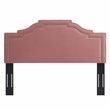 Modway Lucia King/California King Performance Velvet Headboard in Dusty Rose