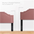 Modway Lucia King/California King Performance Velvet Headboard in Dusty Rose