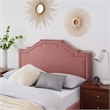 Modway Lucia King/California King Performance Velvet Headboard in Dusty Rose