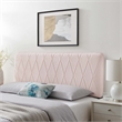 Modway Leila Performance Velvet King/California King Headboard in Pink