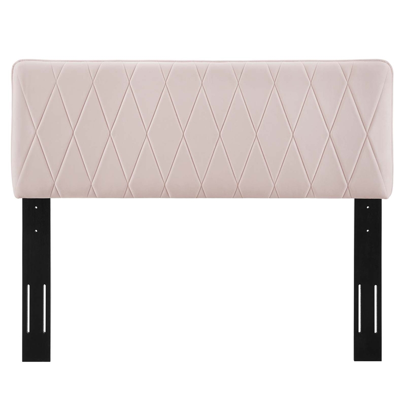 Modway Leila Performance Velvet King/California King Headboard in Pink