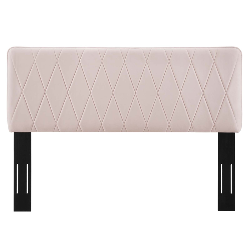 Modway Leila Performance Velvet King/California King Headboard in Pink